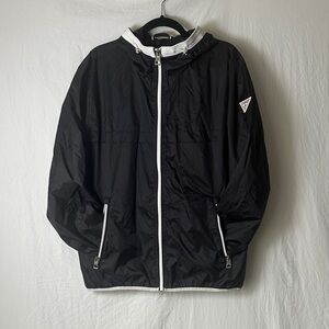 Guess Black Windbreaker with White Accents